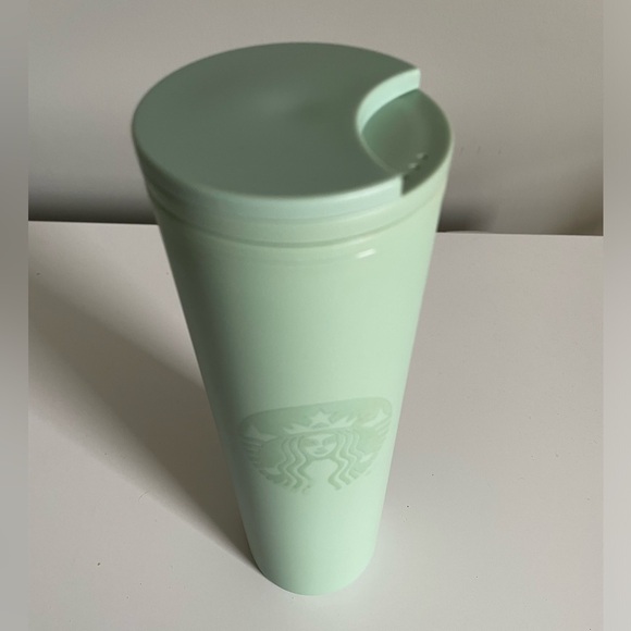 Mint Green Starbucks Matted Reusable Tumbler 16oz Recycled Earth Day - Picture 7 of 16